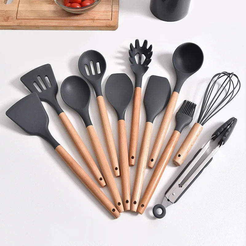 Jogo de Cozinha Kit C/12 Peças de Silicone, Utensílios para cozinha