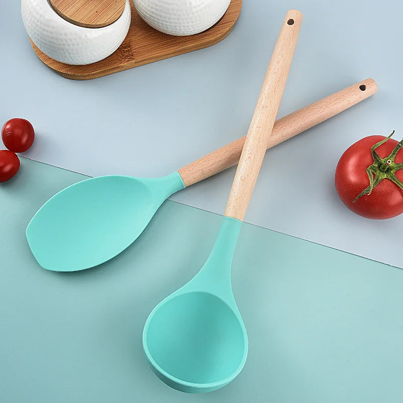 Jogo de Cozinha Kit C/12 Peças de Silicone, Utensílios para cozinha