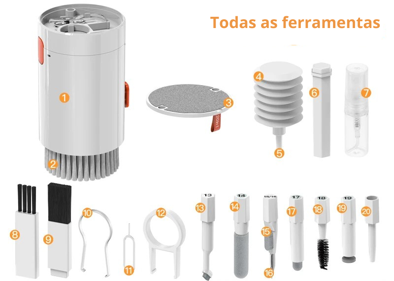 Super Kit Limpeza 20 em 1 Multifunções